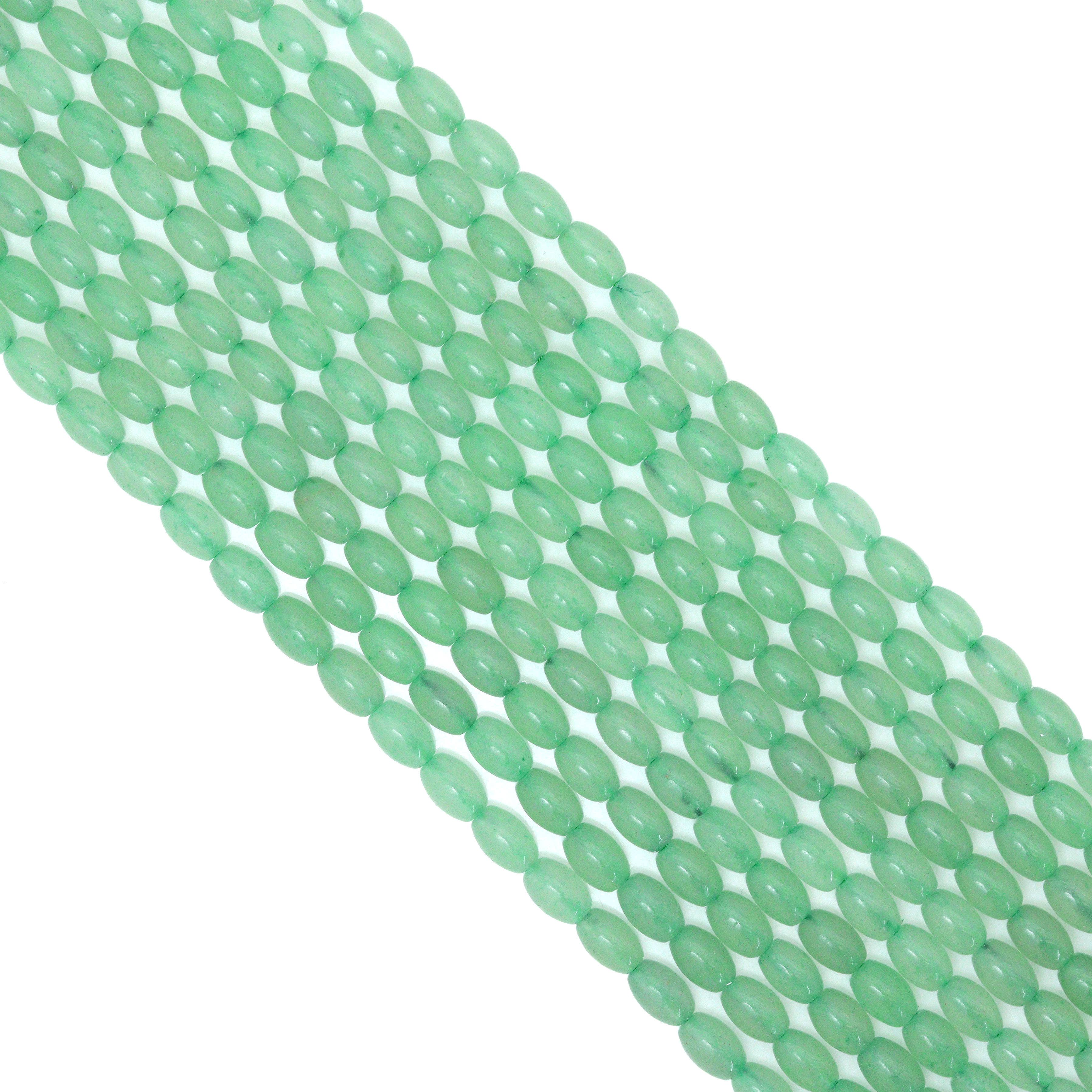 Genuine Green Aventurine Drum Shape Smooth Beads, Sku#U1735