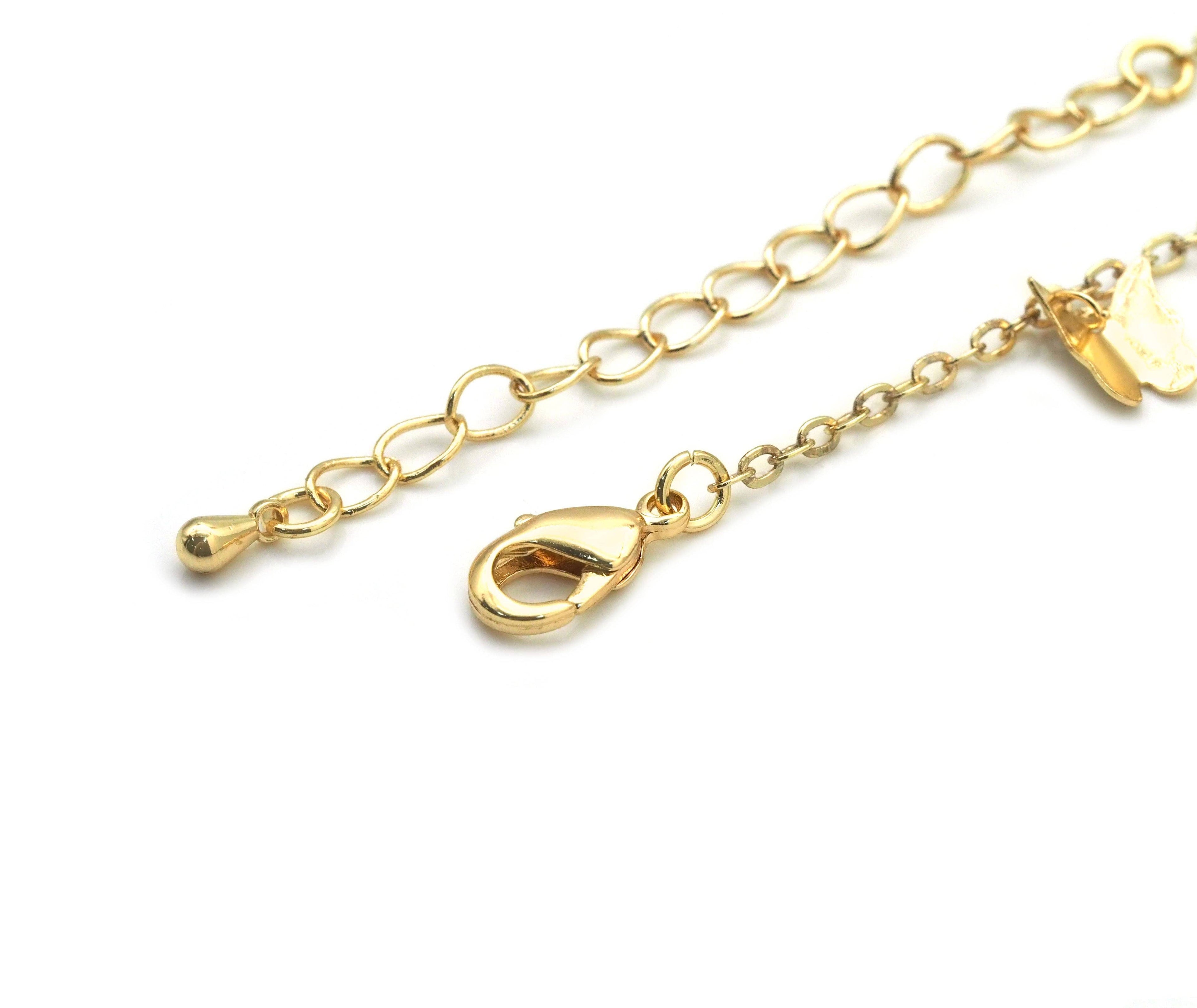 CZ Gold Butterfly Choker Necklace,sku#EF268