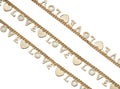 Love Heart Cuban curb Chain By Yard/Necklace, sku#LS36