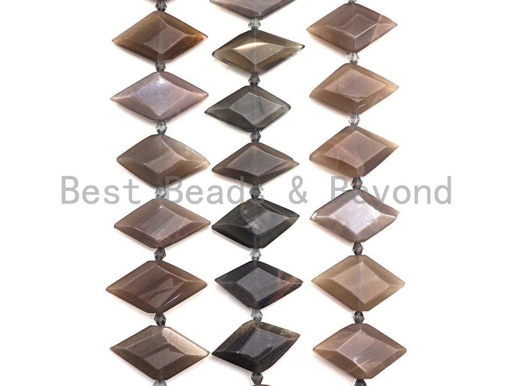 High Quality Natural Black Moonstone Horse Eye Shape Beads, Natural Moonstone Beads, 16x30mm, sku#U675