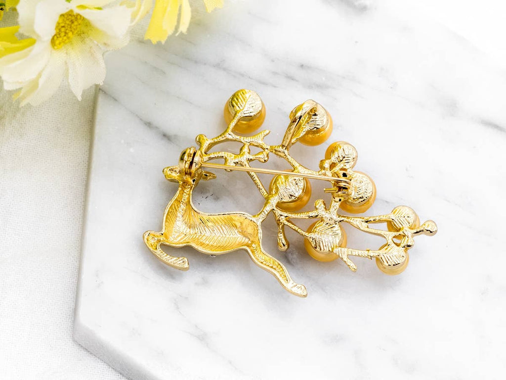 Pave Elk Brooch Jewelry, p40