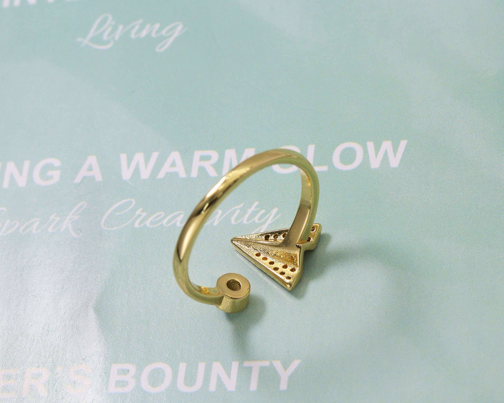 CZ Arrow Adjustable Ring, Sku#X300