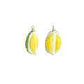 Enamel Gold Durian Charm Pendant,Sku#LK1228
