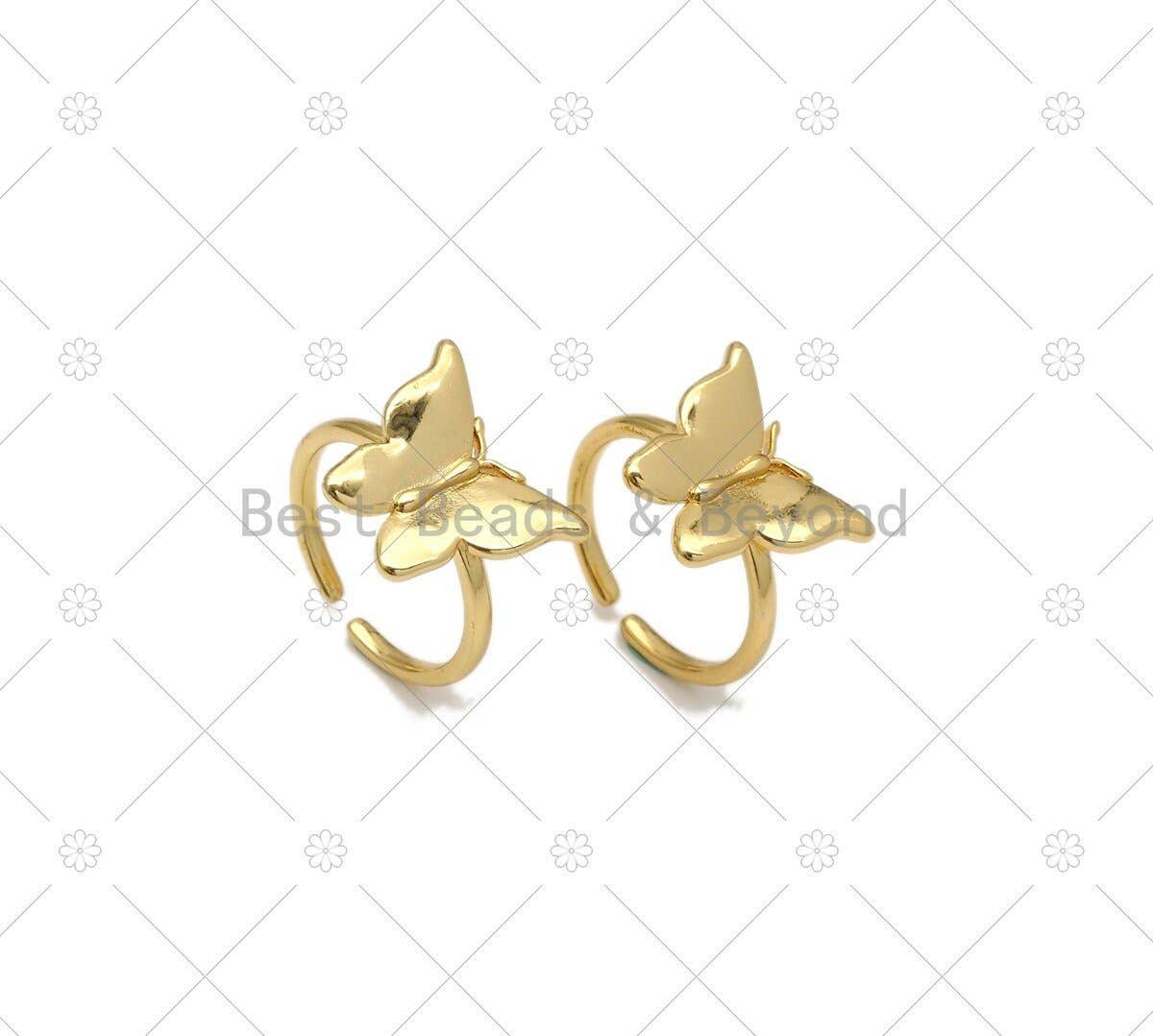 Butterfly Shape Adjustable Ring, Sku#X278