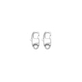 Stainless Steel Rectangle Silver Oval Lock Clasp , Sku#Y995