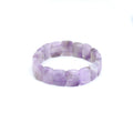 12x16mm Amethyst Rectangle Stretchy Bracelet, Sku#U2003
