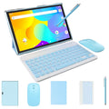 Tablet 2 in 1 Tablet with Keyboard Including Case Mouse Stylus, 10 Inch Tablet Android 14 Tablets PC, 10.1 " HD Tab 6000Mah Battery 32GB+1024GB Expandable Tableta Computer