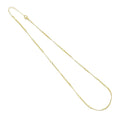 Dainty Herrigebone Snake Gold Chain Flower Link Adjustable Necklace, Sku#LD589