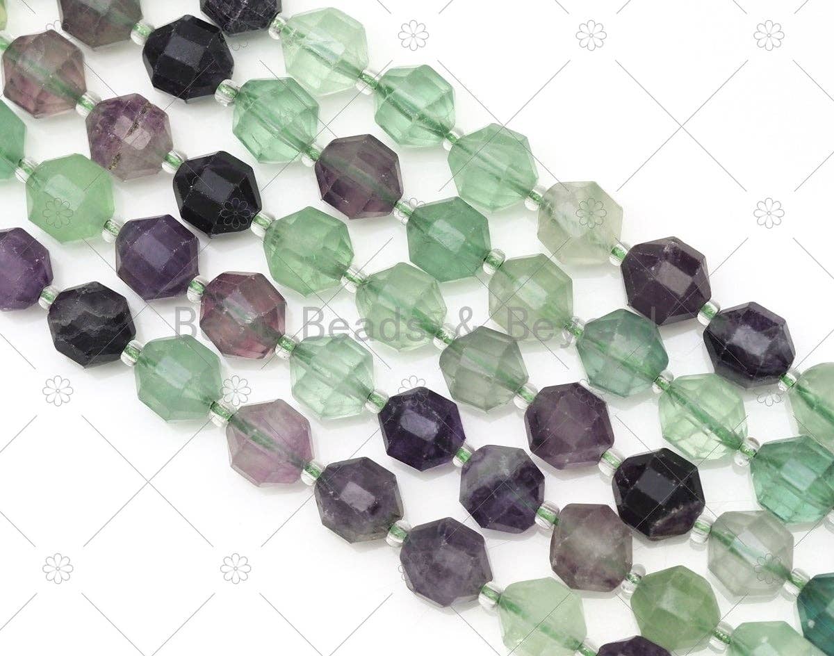Fluorite Double Point Beads, Sku#U1308