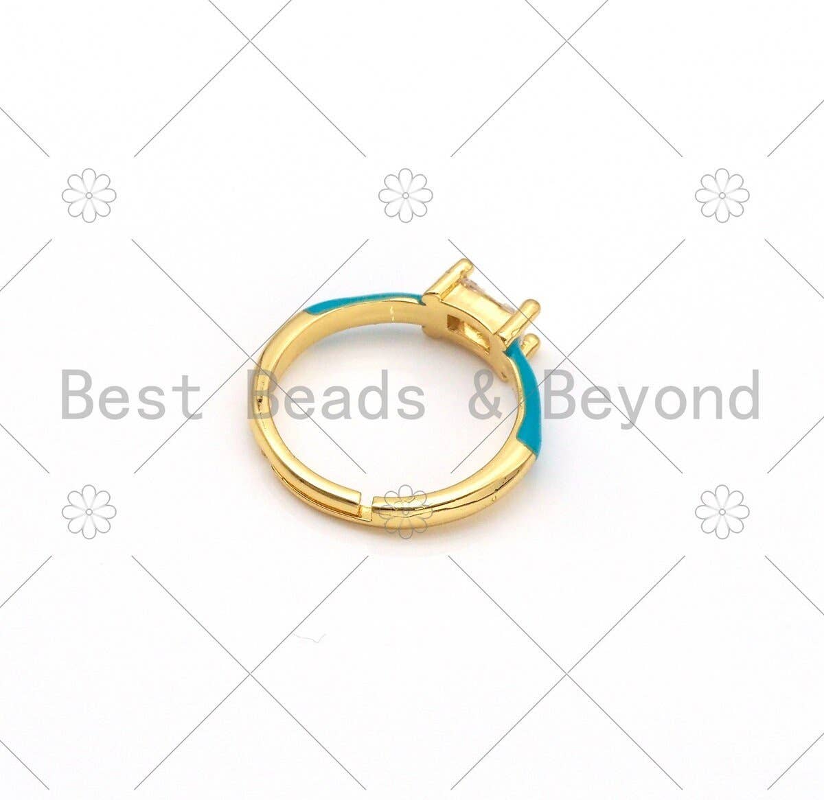 Colorful Enamel Adjustable Ring,Sku#X235