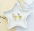 Gold Pearl Spoon Adjustable Ring, Sku#LD267