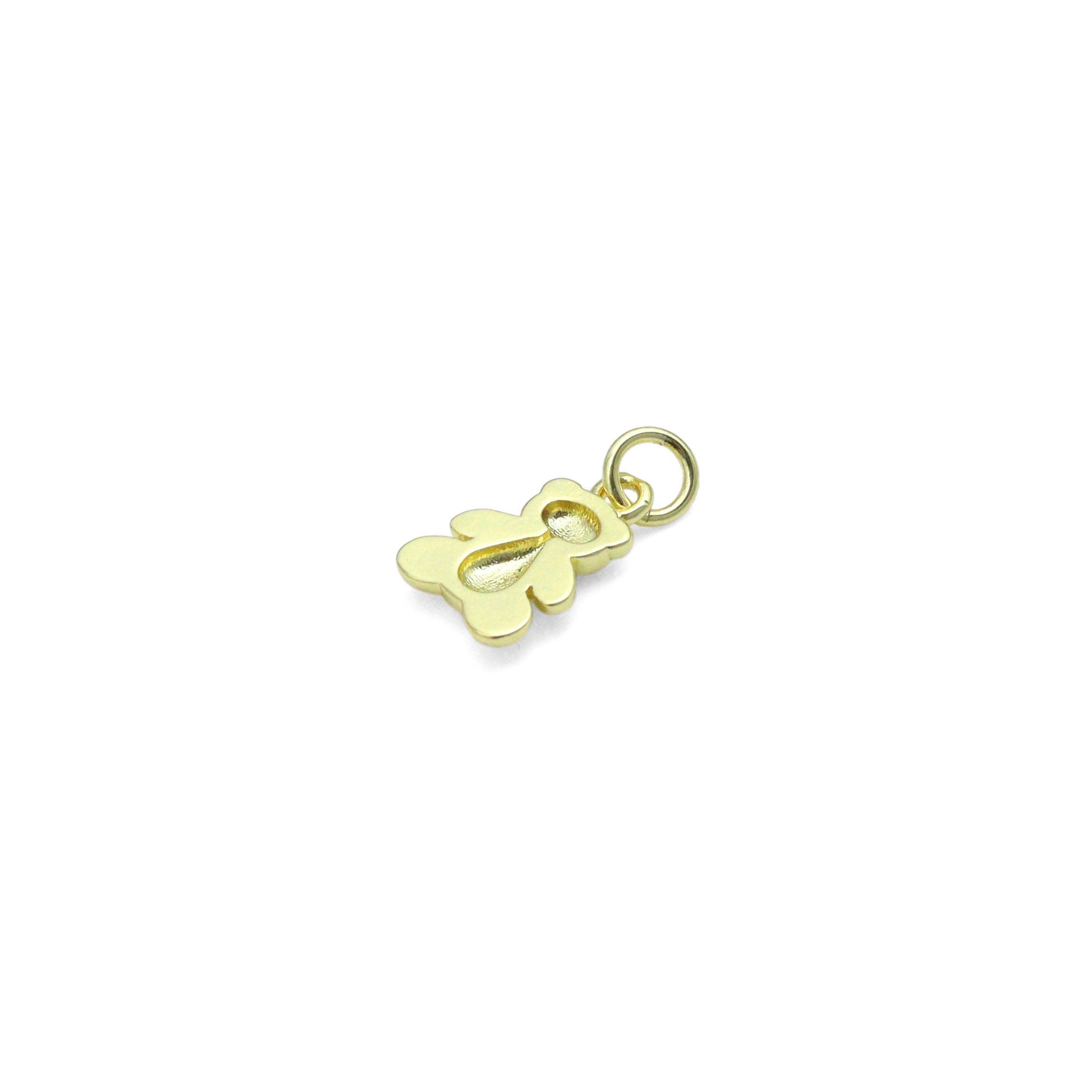 Cute Go Teddy Bear Charm Pendant, Sku#LD689
