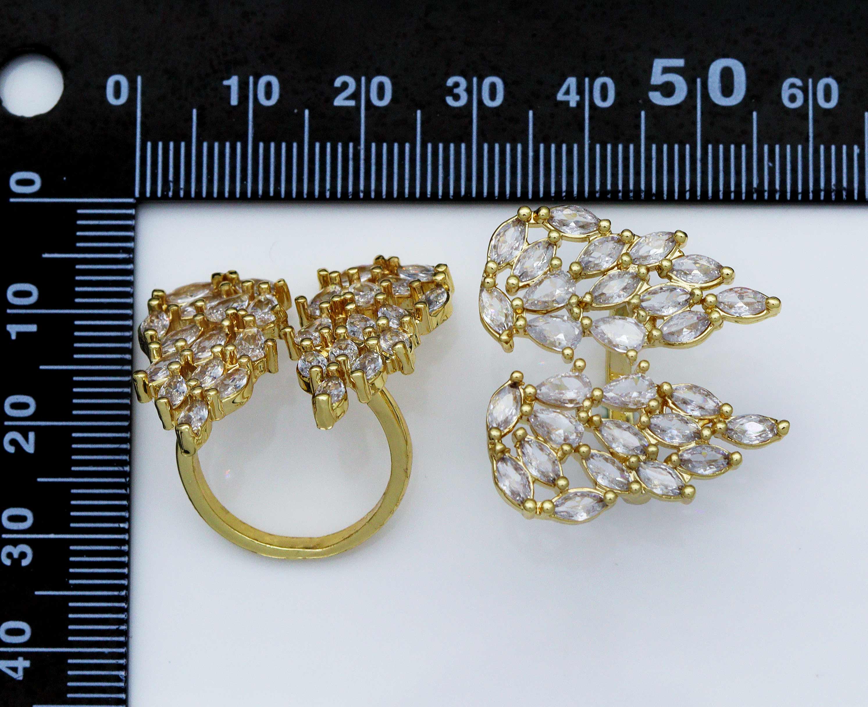 Angel Wing Statement Ring, Sku#LD319