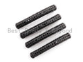 Black CZ Pave Half Full Pave Bar Tube Connector, CZ Pave Connector, Spacer Tube, 4x32mm,sku#G310