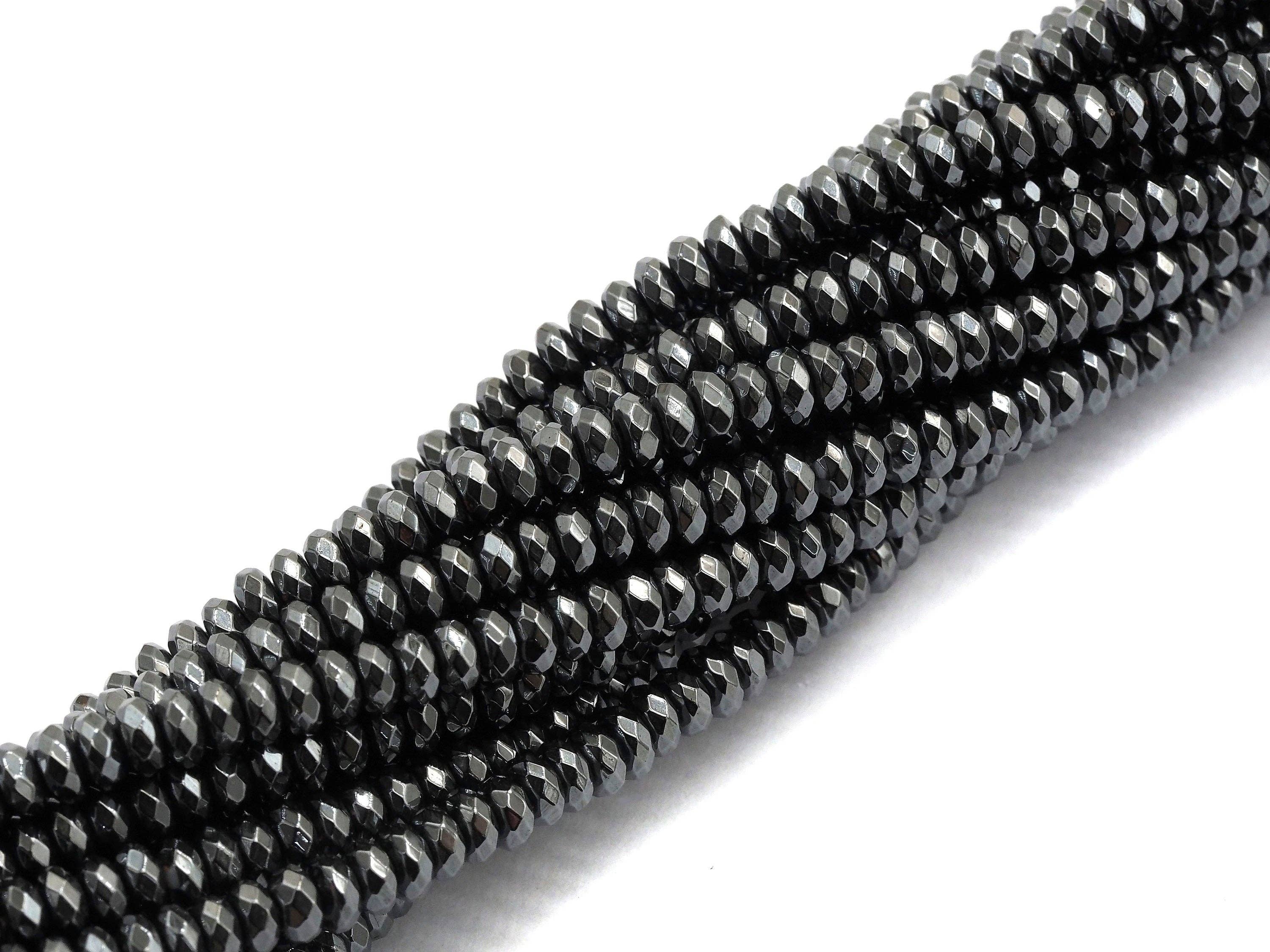 High Quality Natural Original color  faceted Hematite Beads, sku#S122