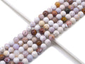 Genuine White Ocean Jasper Round Smooth Beads, Sku#U1385
