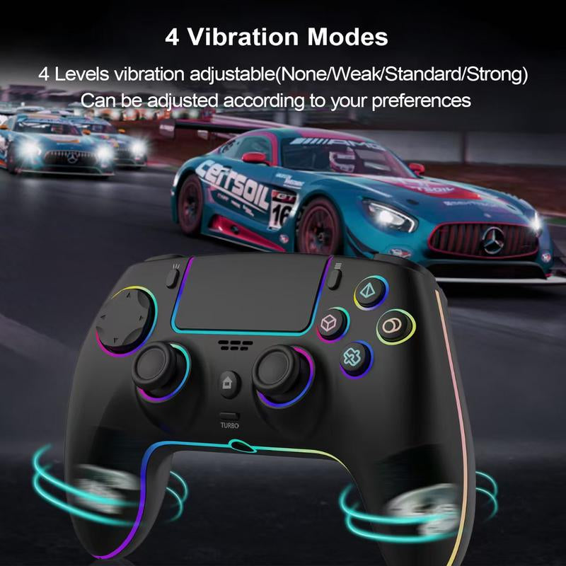 Revolutionary Anti-Stick Drift Wireless Controller for PS5, PC, Mac, Steam Deck & Mobile - Bluetooth 5.0 Gamepad with Hall Effect Sticks, Touchpad, 6-Axis Gyro, Turbo Function, 3.5mm Jack & Charging Cable!