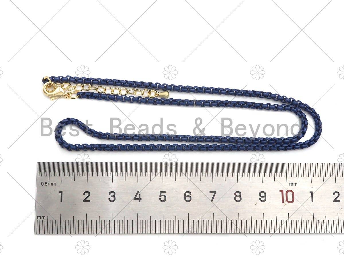 26 COLORS!!! Enamel Box Chain Bracelet/Necklace, sku#EF01
