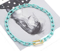 Enamel Statement necklace with Rectangle clasp, sku#EF228