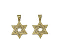 Gold CZ Hexagram Charm, Sku#LX73