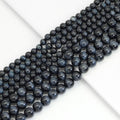 Genuine Blue Tiger Eye Round Smooth Beads, Sku#U1949