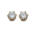 Gold Big CZ Bezel Diamond Charm, Sku#Y738