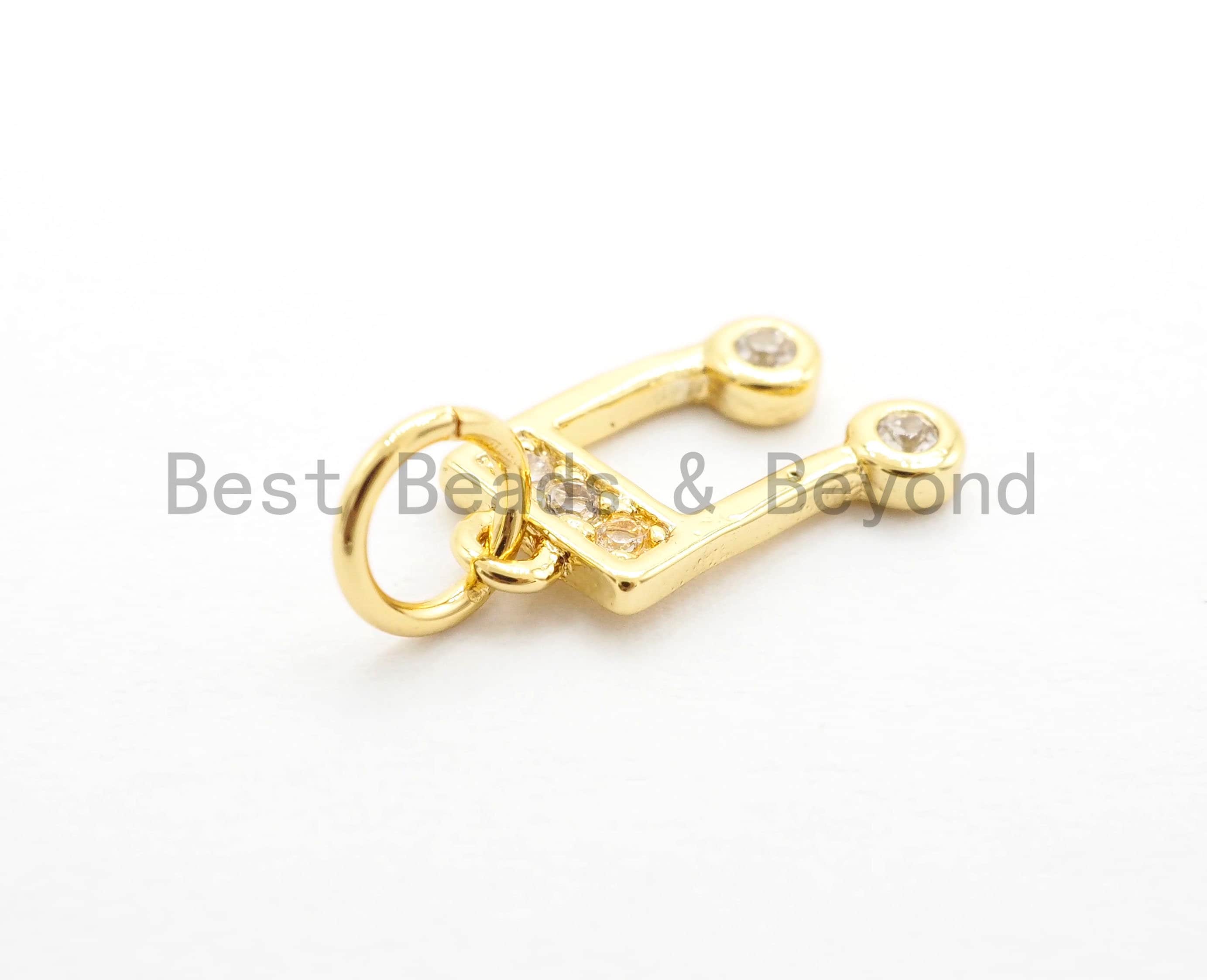 Pave Music Symbol charm