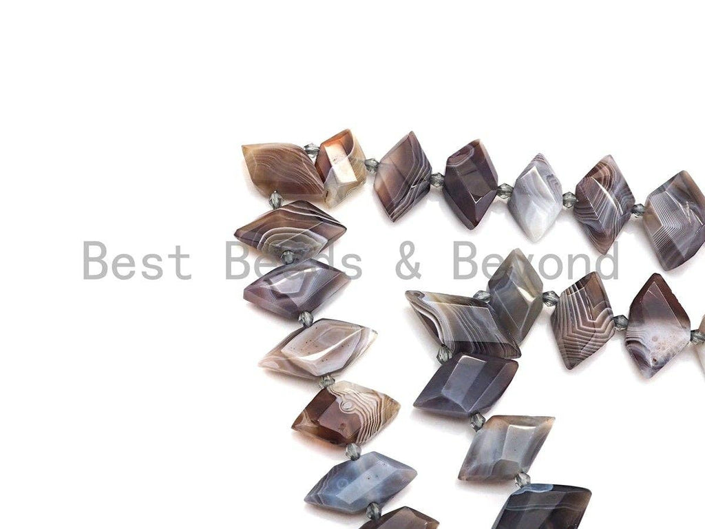 High Quality Natural Botswana Agate Horse Eye Shape Beads, Natural Botswana Agate beads, 16x30mm, sku#U676