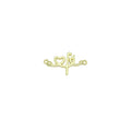 Slippy Gold Heart Fe Love Charm Pendant, Sku#LK1046