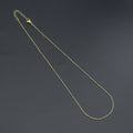 Gold Dainty Hammered Tube Link Adjustable Necklace, Sku#LD667