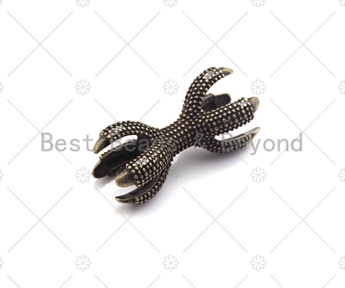 Antique Color Eagle Claw Connector Beads, Game Of Thrones Jewelry, Bracelet Charm, Dragon claw, Men's Jewerly Finidings, 10x24mm, sku#Y271