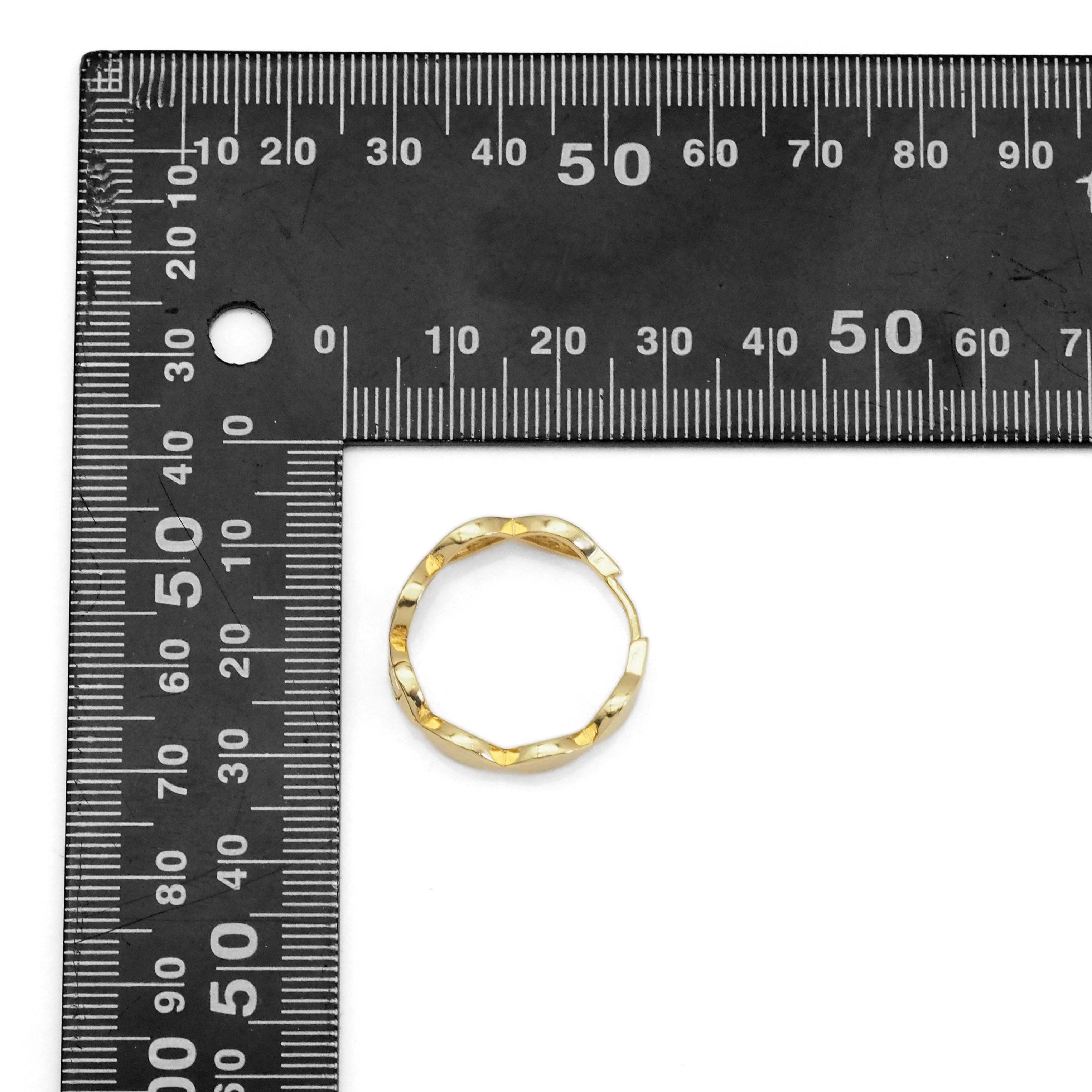 Gold Silver Oval Eye shape Link Hoop Earrings, Sku#A128