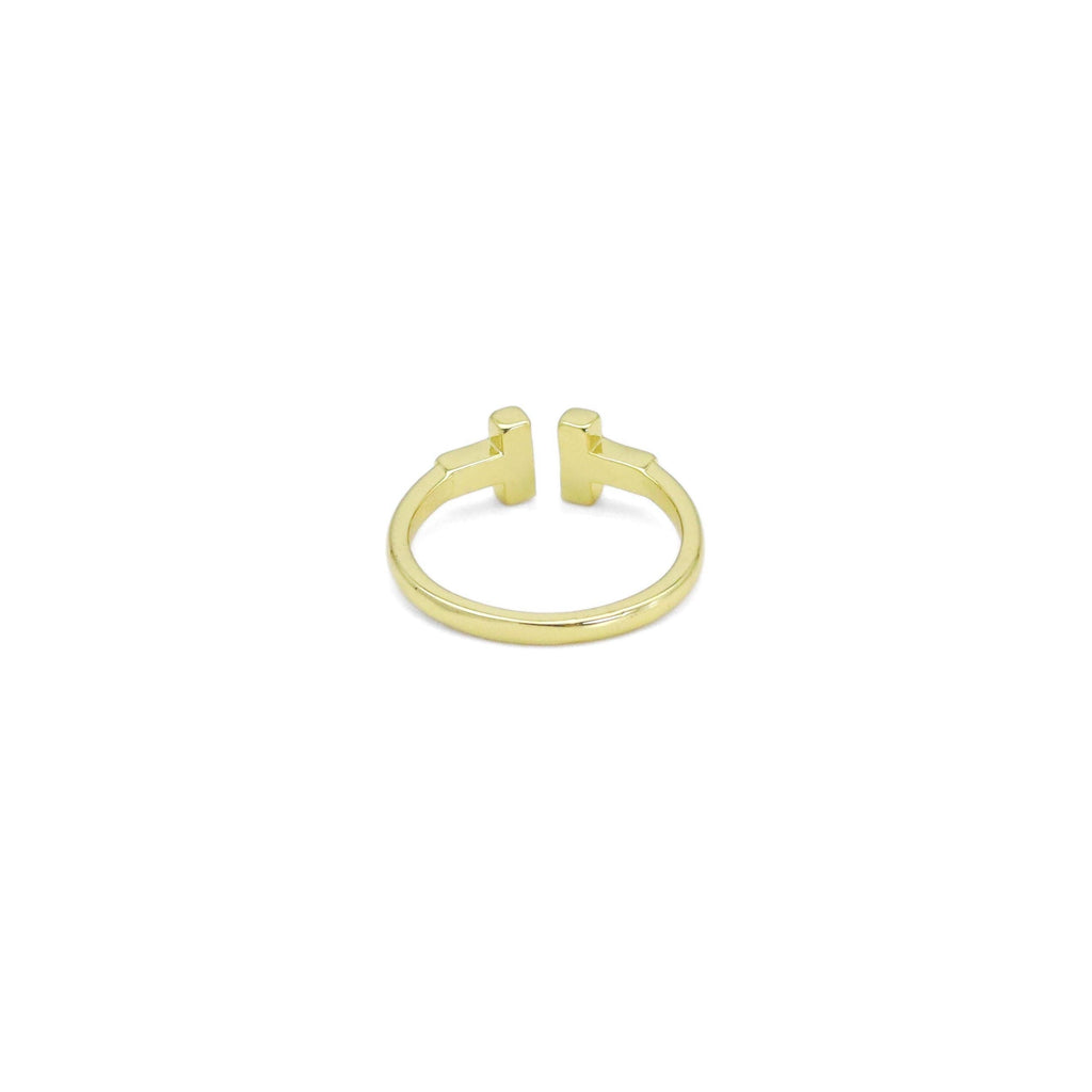 Mother of Pearl T Bar Adjustable Ring, Sku#LX482
