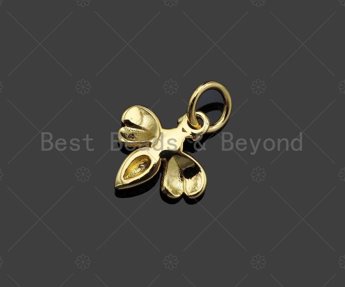 Dainty Gold Bee Charm, Sku#Y400