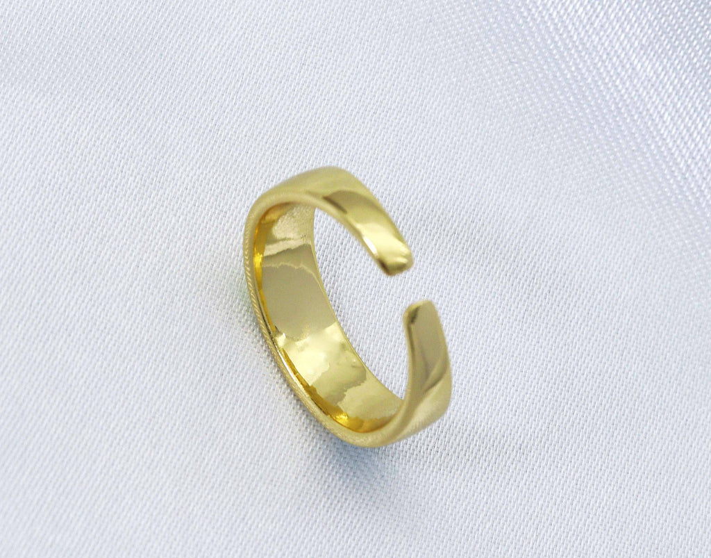 CZ Enamel Smile Face Ring, Sku#LD152N