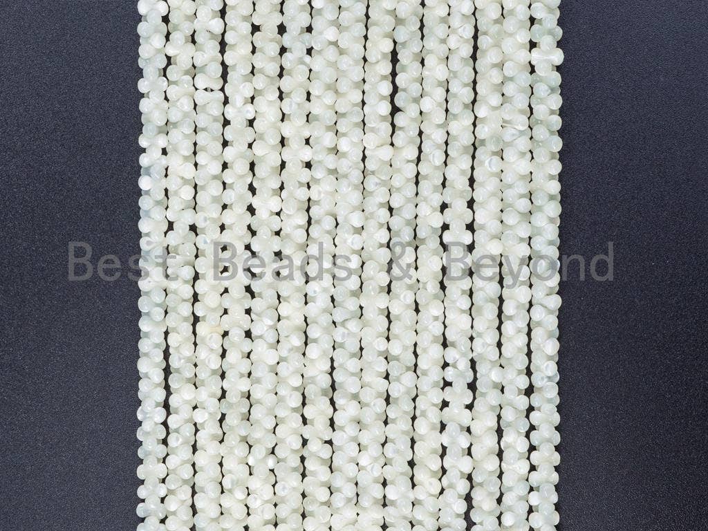 3x6mm High Quality White Mother of Pearl, Mop Shell, White Shell, Dog bone Smooth Gemstone Beads, 15inch strand, sku#T23