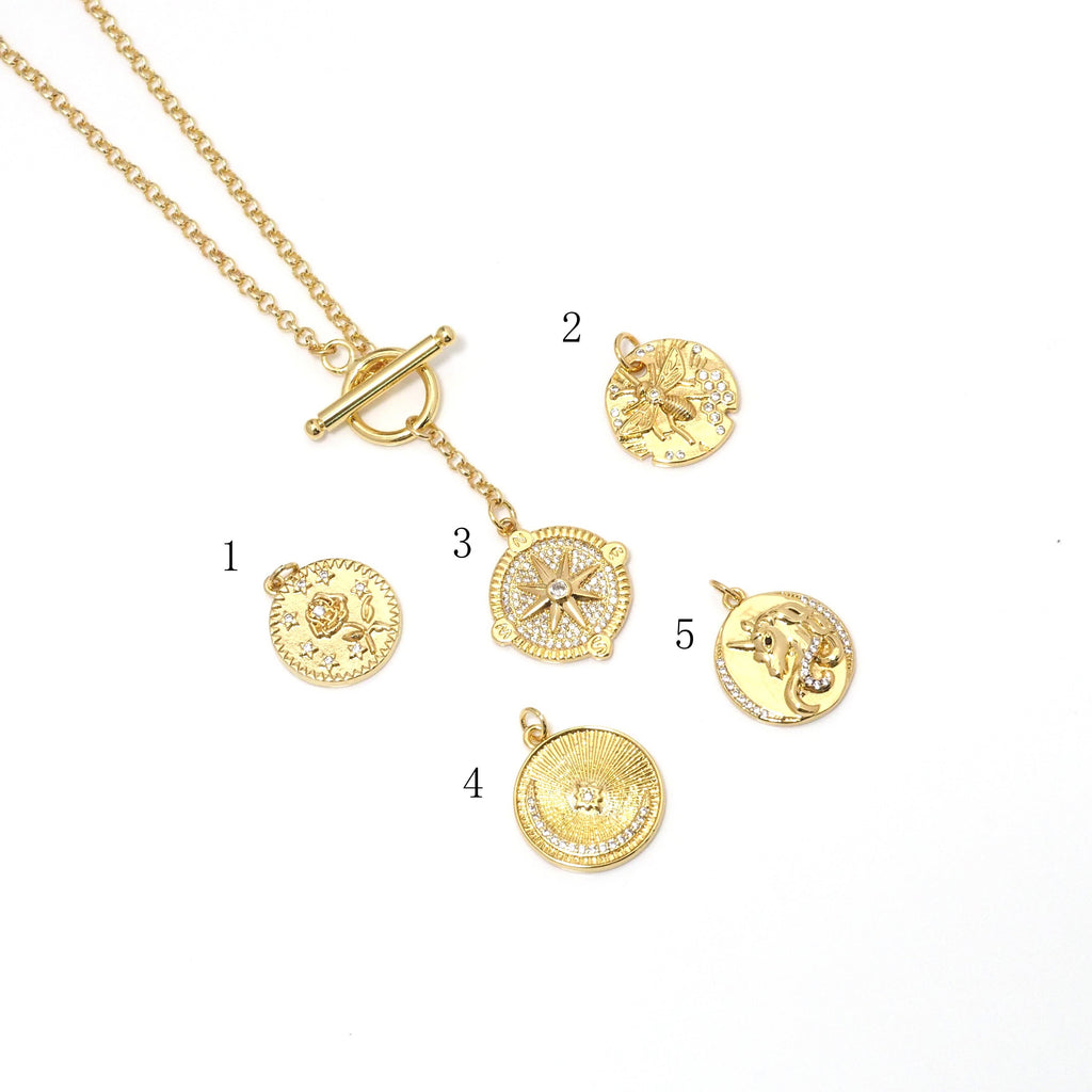 Gold Rolo Link Chain Necklace,sku#EF291