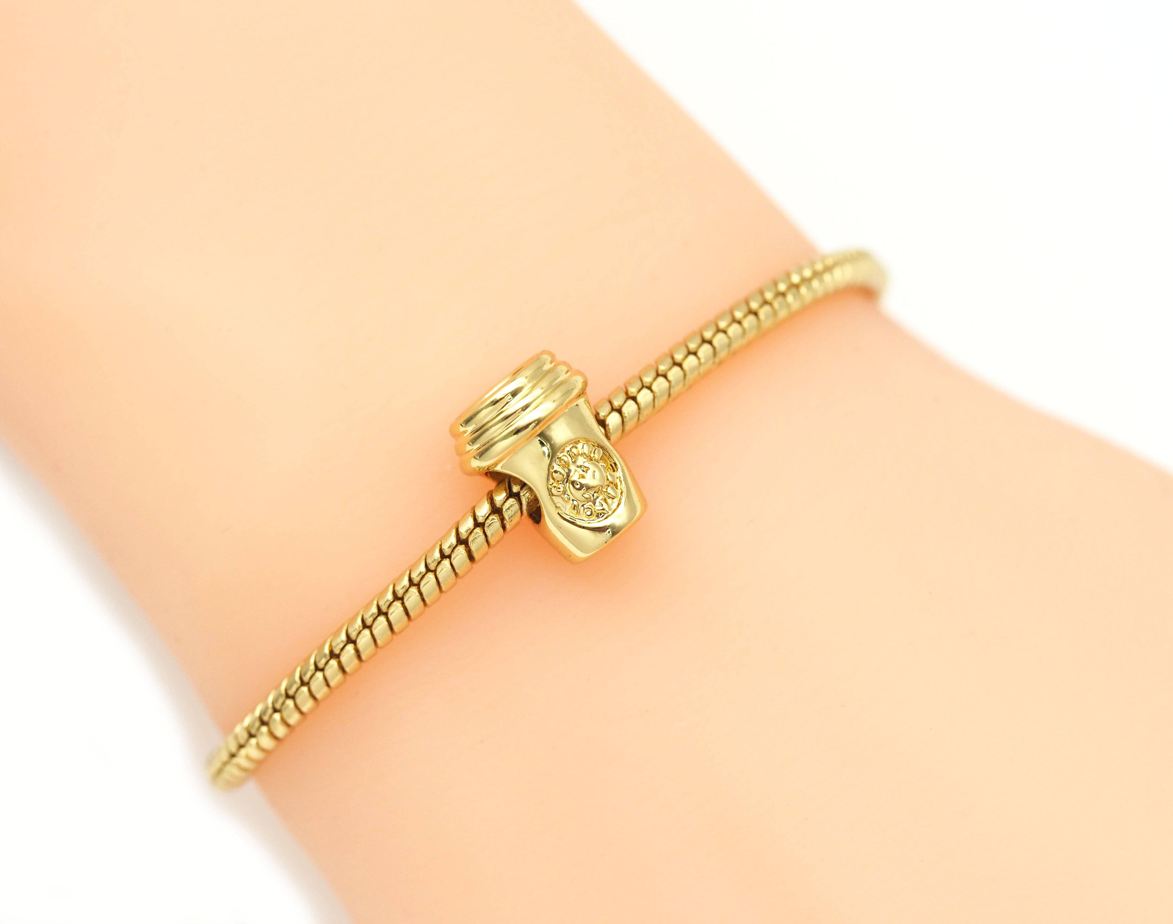Coffe Cup Large Hole Charms, Sku#LD197