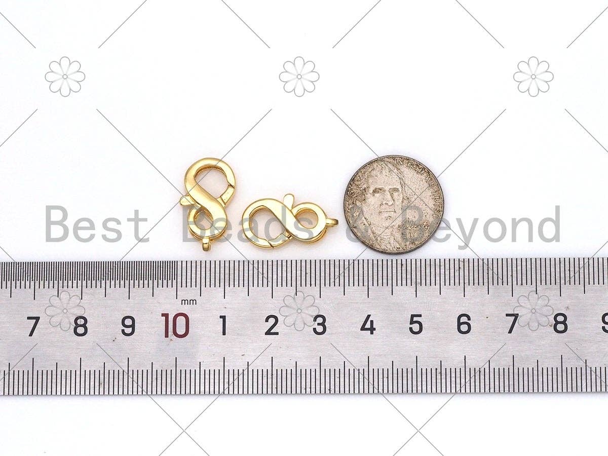 High Quality Infinity Lobster Claw Clasp, 18K Gold Filled Simple Lobster Claw Clasp, Wholesale Lobster Claw Clasp,11x20mm, Sku#LK441