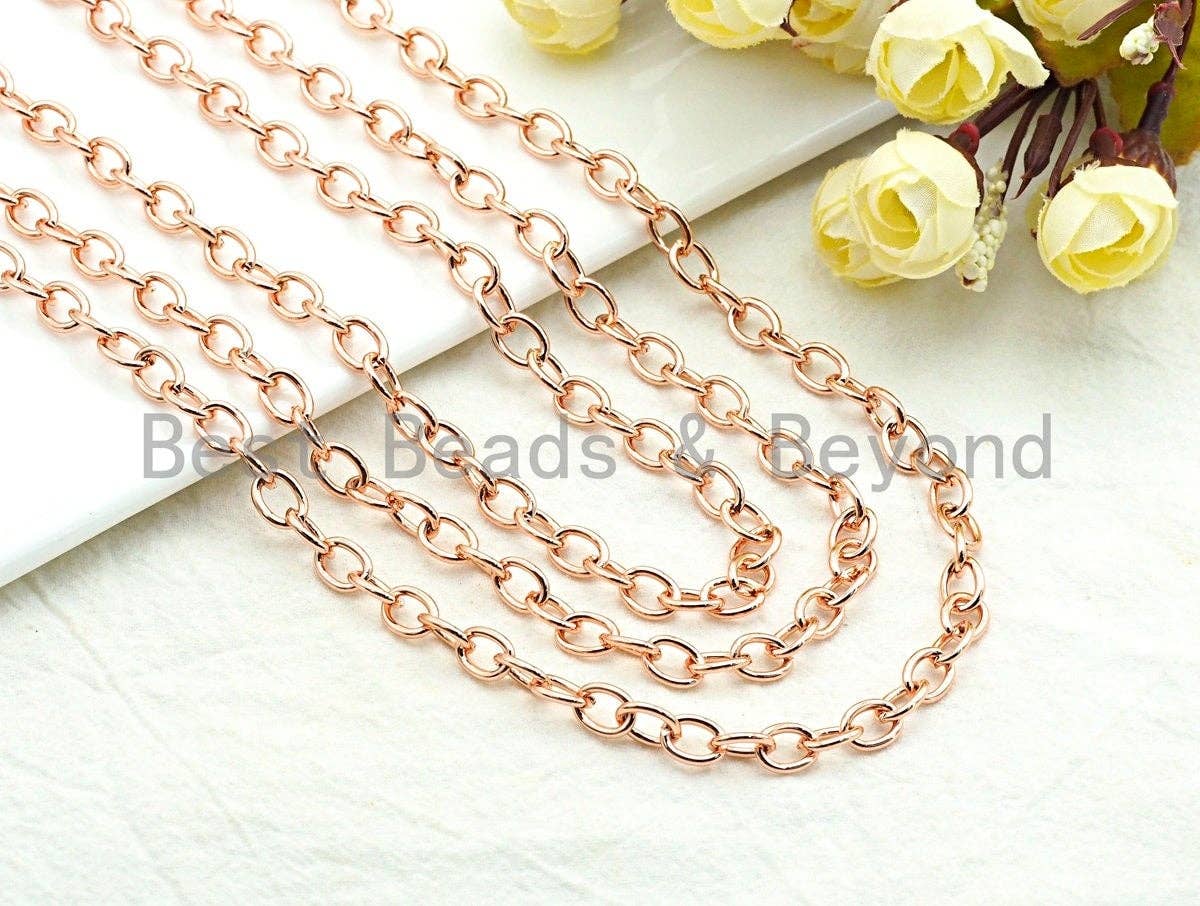 High Quality Oval Chain, Oval Cable Chain, sku#E502