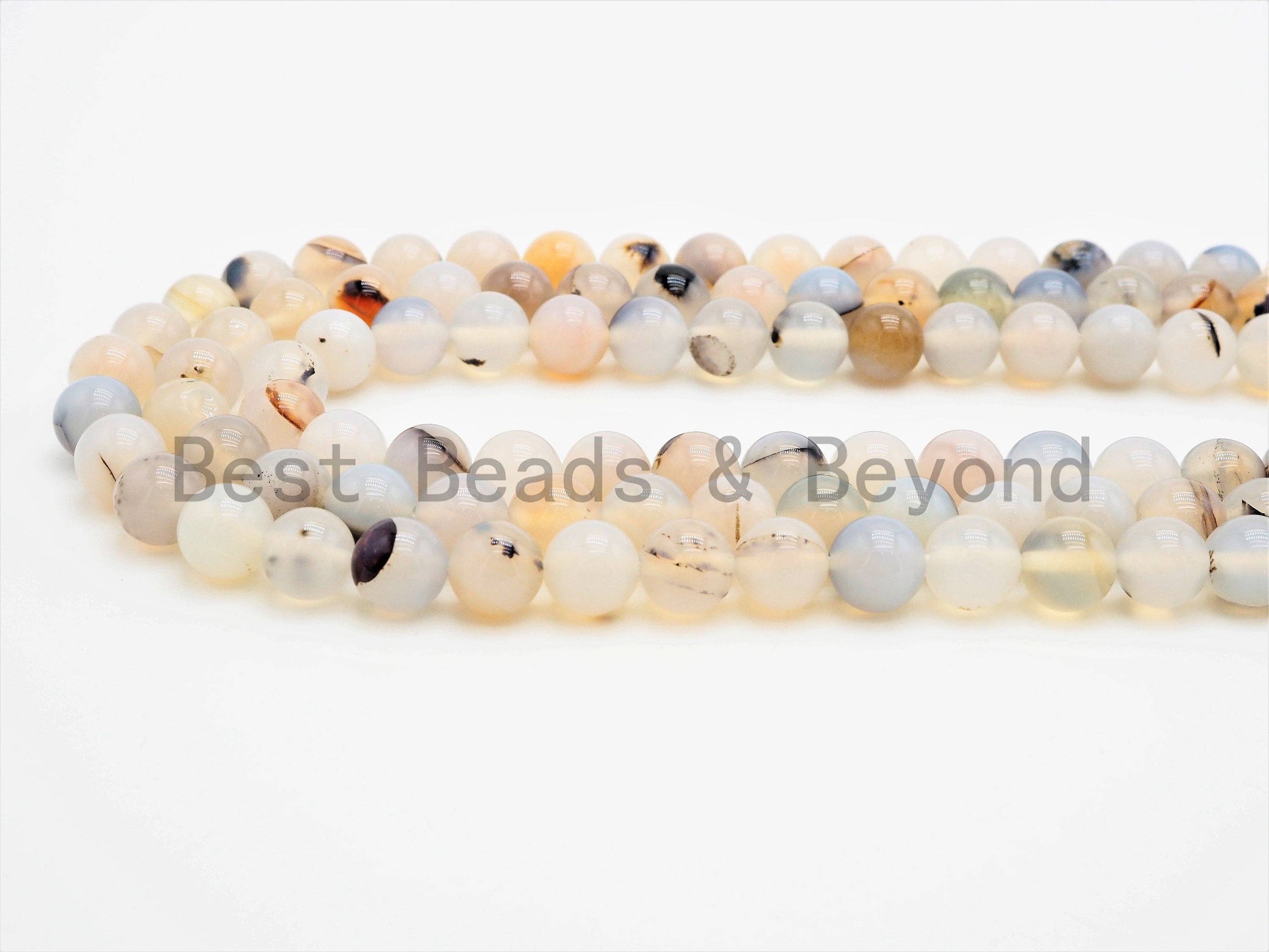 Gorgeous Flower Agate Smooth Round beads, SKU#U336