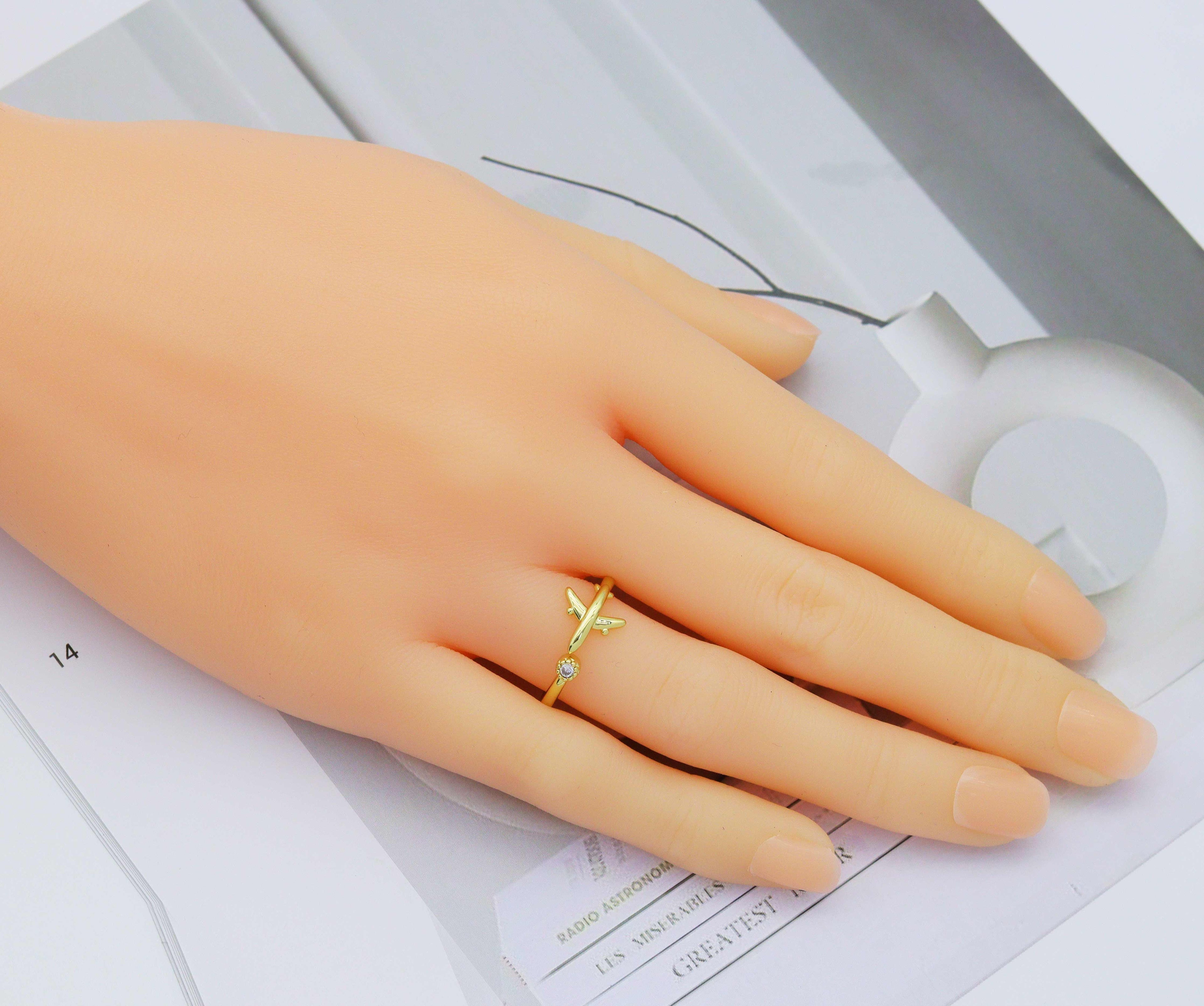 CZ Airplane Travel Ring, Sku#LD291