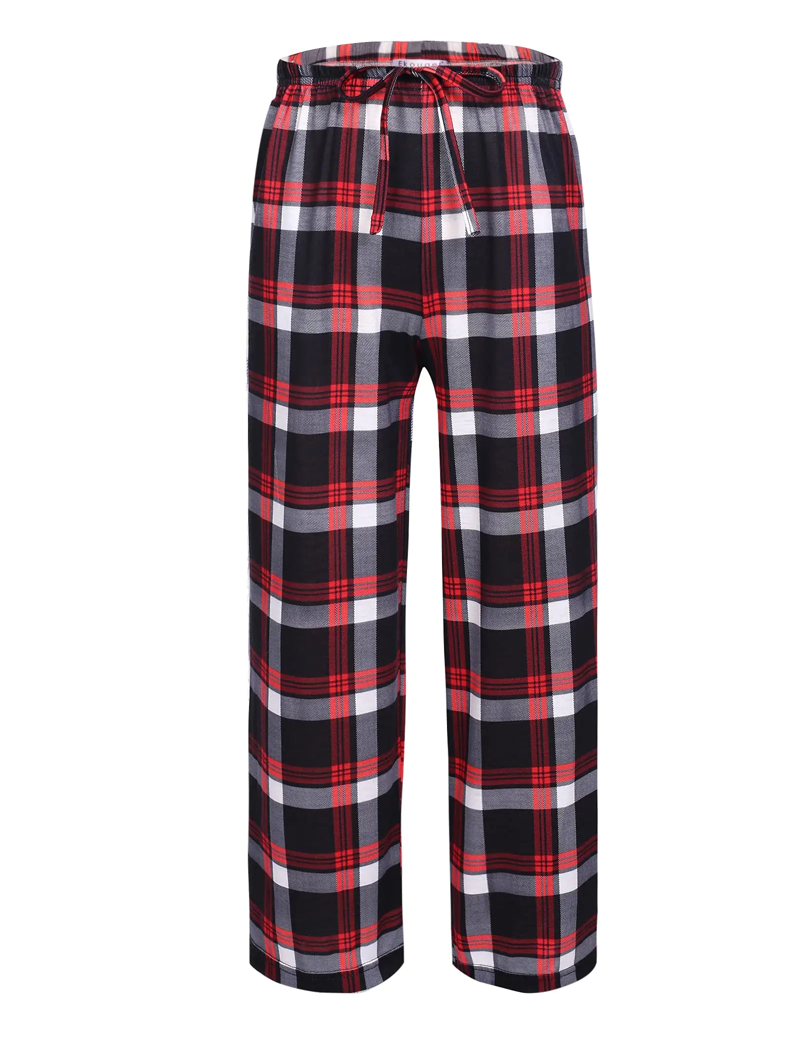 Ekouaer Boys Pajama Pants Long Sleep Pants Soft Elastic Waist Pajama Bottoms Plaid Lounge Pants with 2 Pockets 4-14 Years A-yarn Dyed Lattice2 4-5T - # BOAA11710001