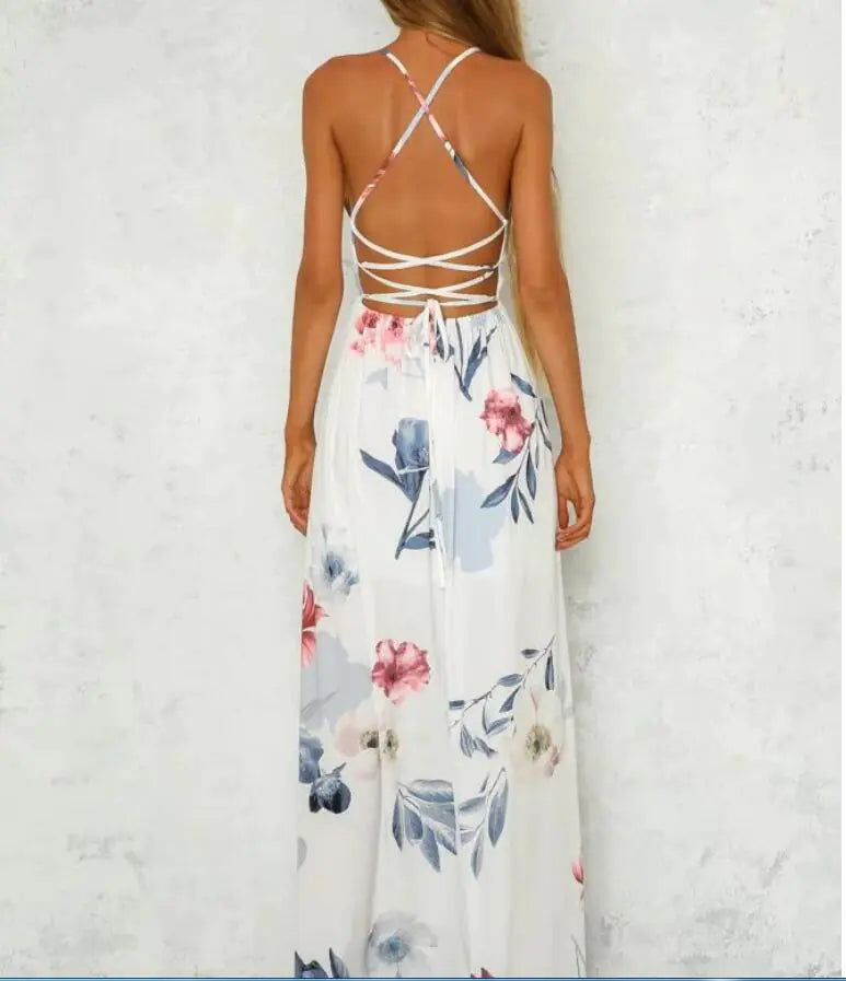 European And American Long Skirts, Printed Big Dresses, Foreign Trade Women'S Clothing - # GIAA231710005