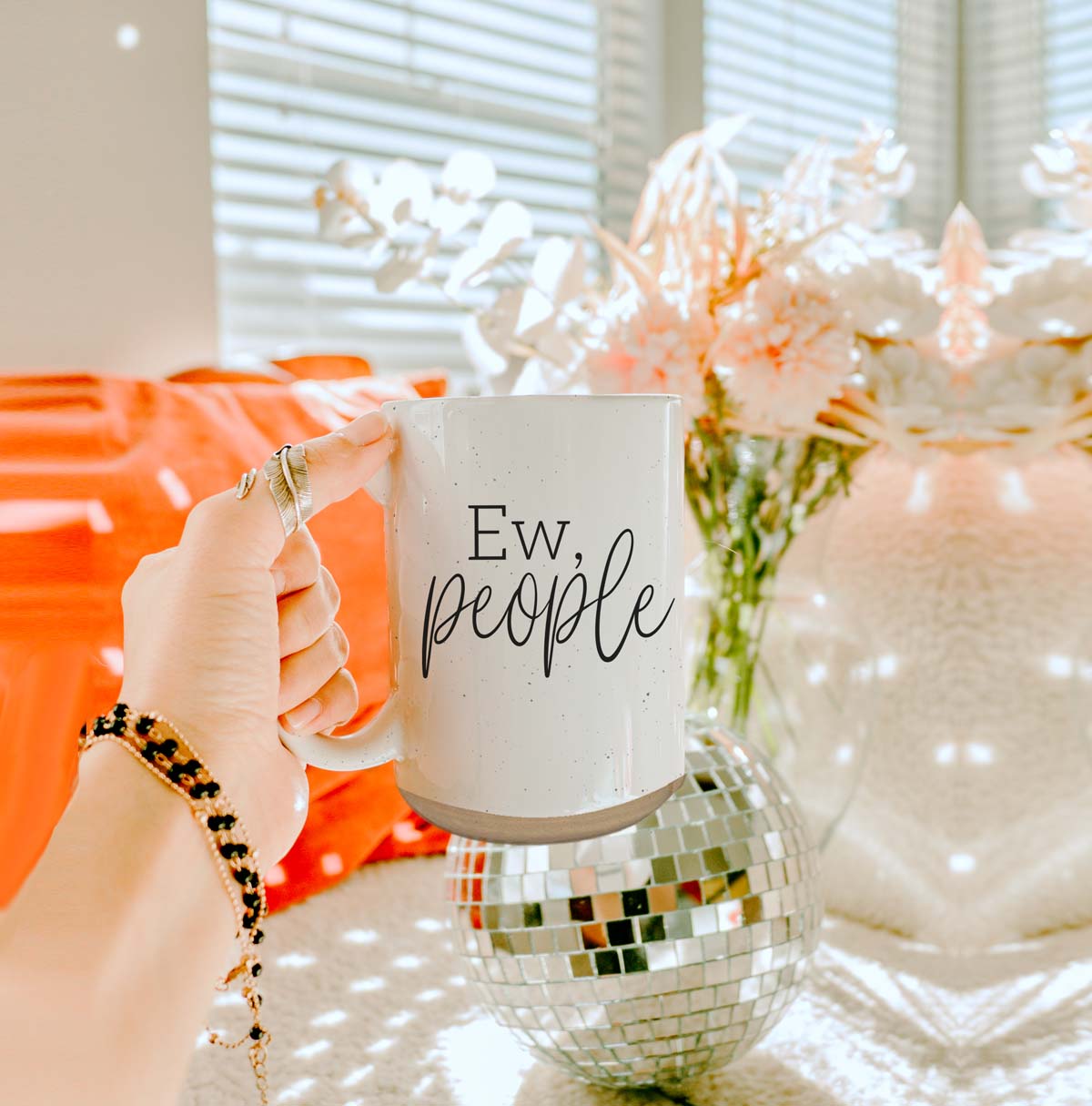 Ew People 16oz Ceramic Coffee Mug Funny Introvert Anti Social Gift