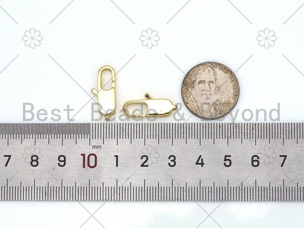 High Quality Oval Lobster Claw Clasp, 18k Gold Filled Simple Lobster Claw Clasp, Lobster Claw,Wholesale Lobster Claw, 6x20mm,Sku#LK445