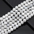 Genuine Tourmalated Blue Moonstone, 6mm/8mm/10mm Round Smoot