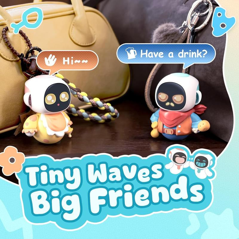 Energize Lab, Eiliko Aquamarine - Your Tiny AI Charm Robot That Matches Every Daily Outfit, Fun Electronic Pendant Toys, for Couples and Best Friends.