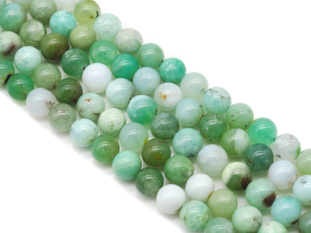 Genuine Quality Chrysoprase Round Smooth Beads, Sku#U1380