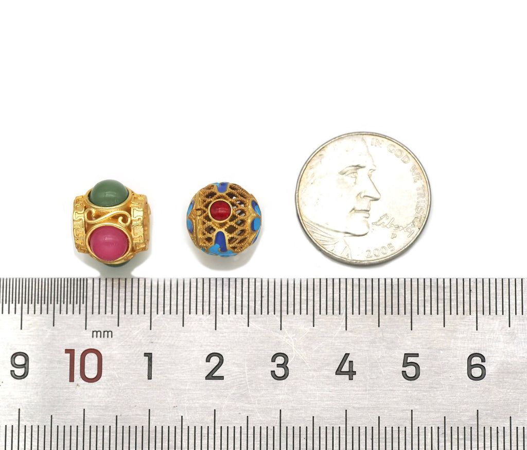 Gemstonestone Spacer Beads, Sku#LX10